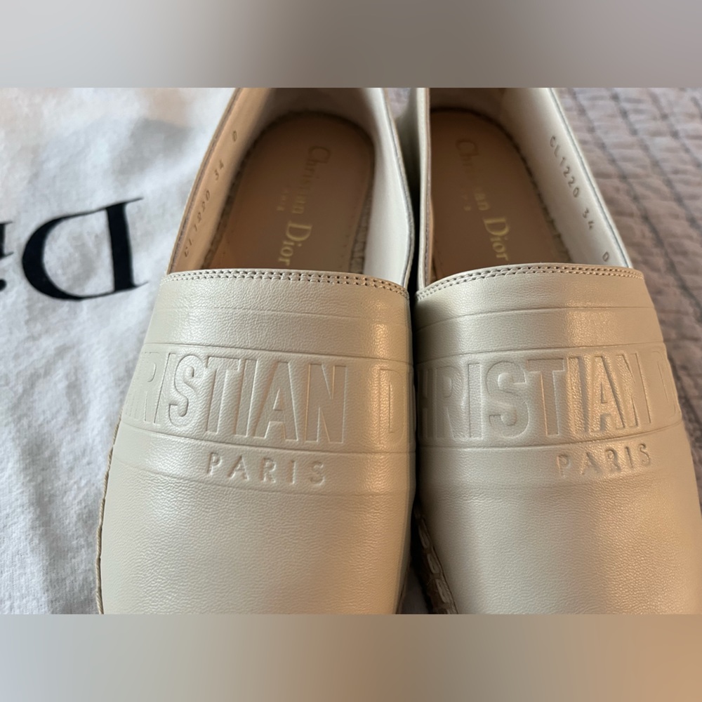CHRISTIAN DIOR Espadrilles off white size 4
